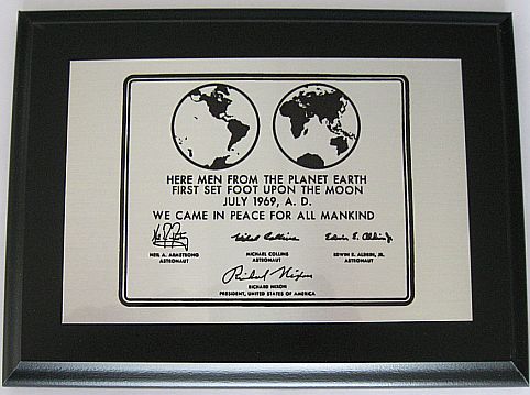 Apollo Plaque