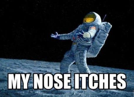 My nose itches